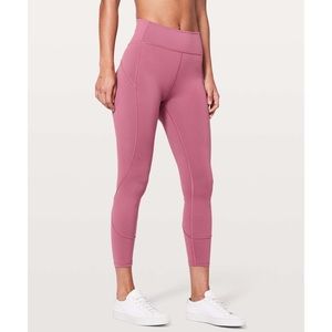 Lululemon In Movement Tight Moss Rose size 6